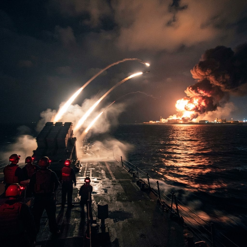 BREAKING: U.S. Launches 'Powerful Strikes' Against Iran After Commercial Ship Attacks in Strait of Hormuz