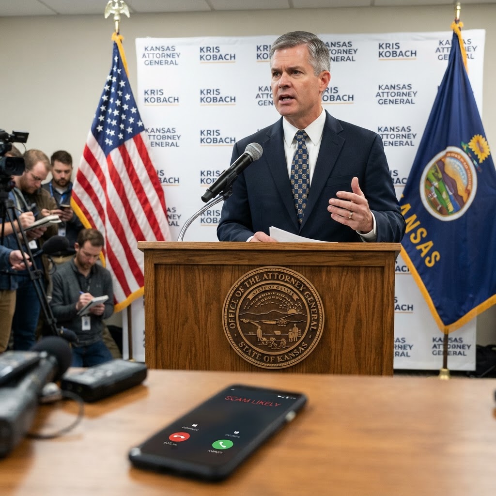 Kobach Leads 49-State Coalition to Crush Illegal Robocalls