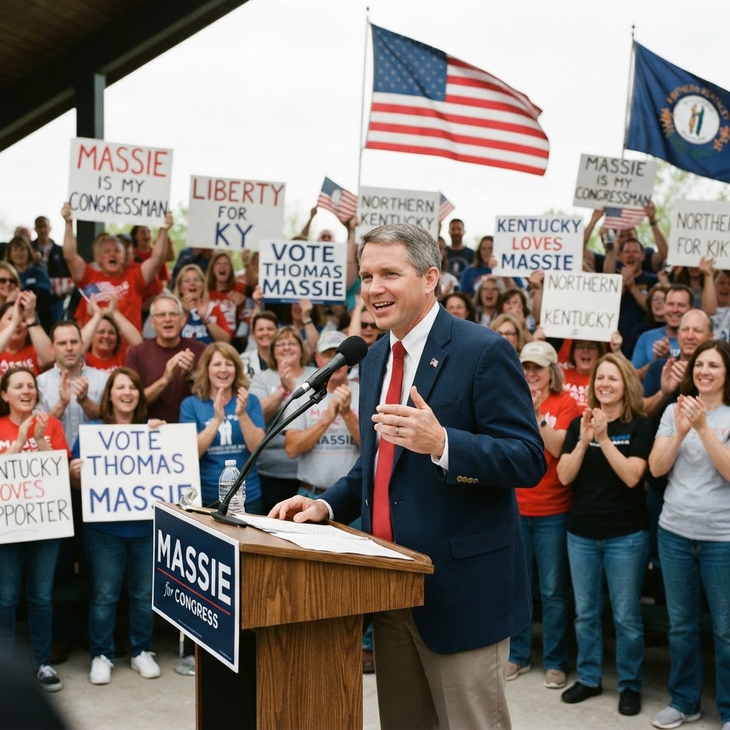 Massie Dominates Kentucky Primary in Landslide Victory