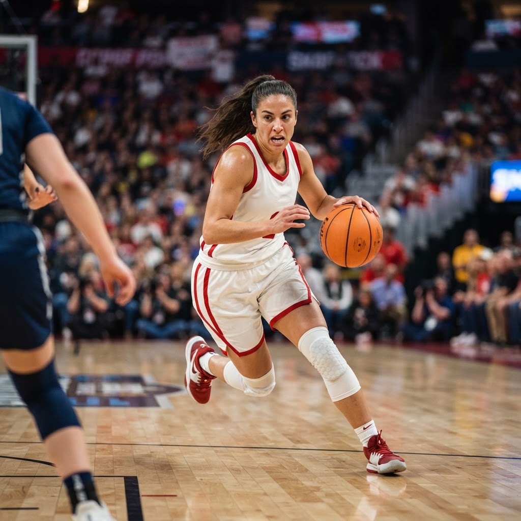 Basketball player in action