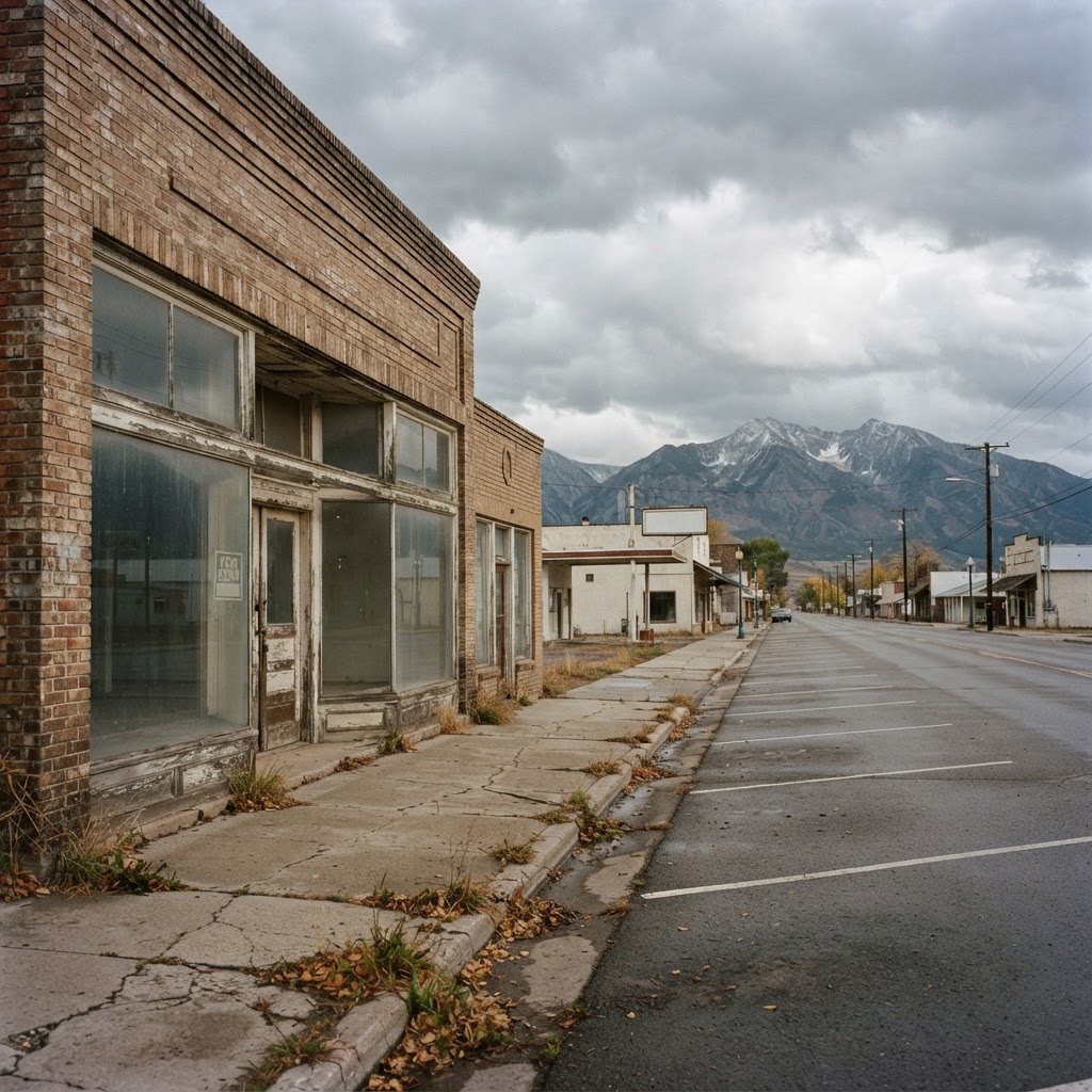 Downtown Troy, Idaho, commercial buildings along South Main Street