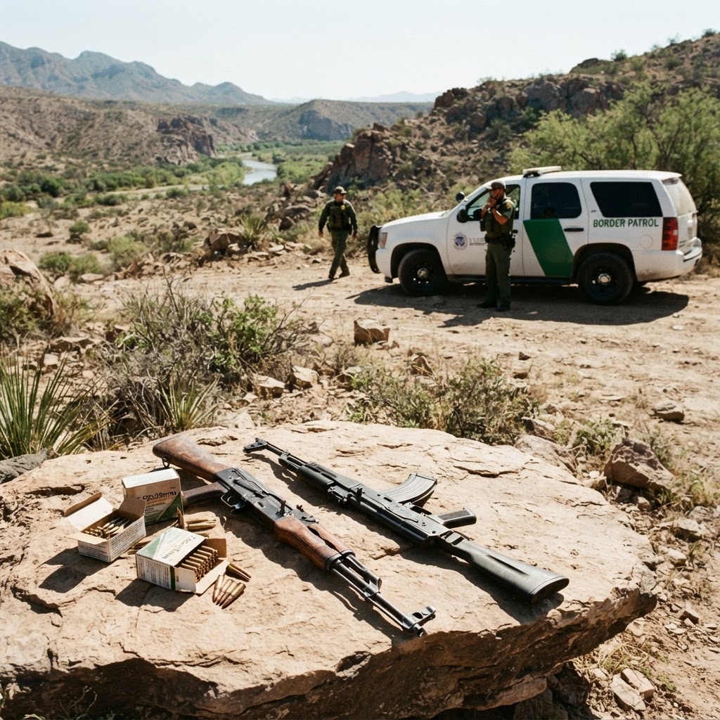 CBP Arrests Three Armed Illegal Aliens in Texas