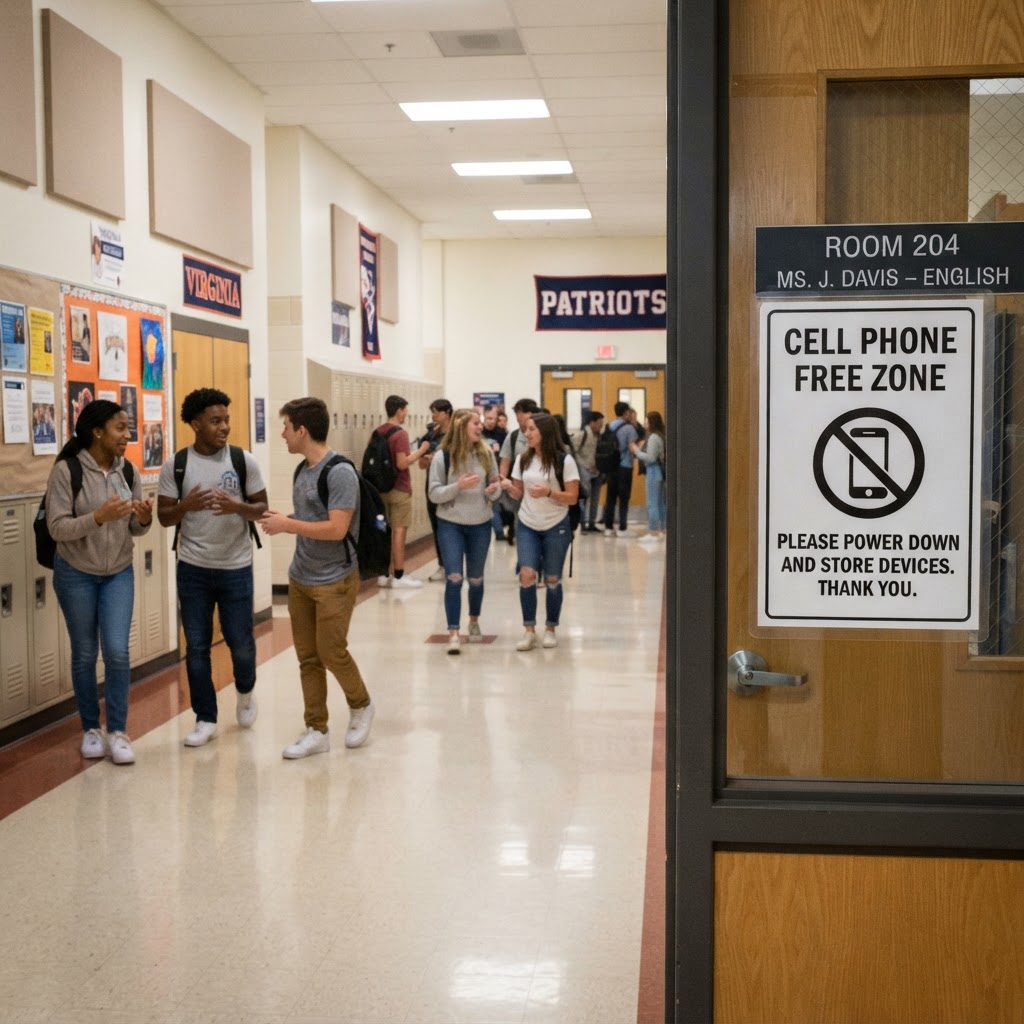 Youngkin Orders Cell Phone-Free Schools in Virginia