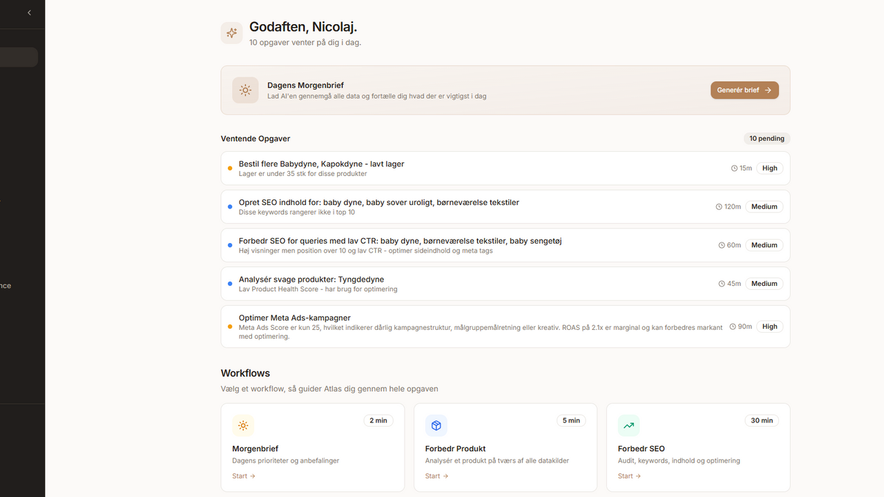 Marketing template preview