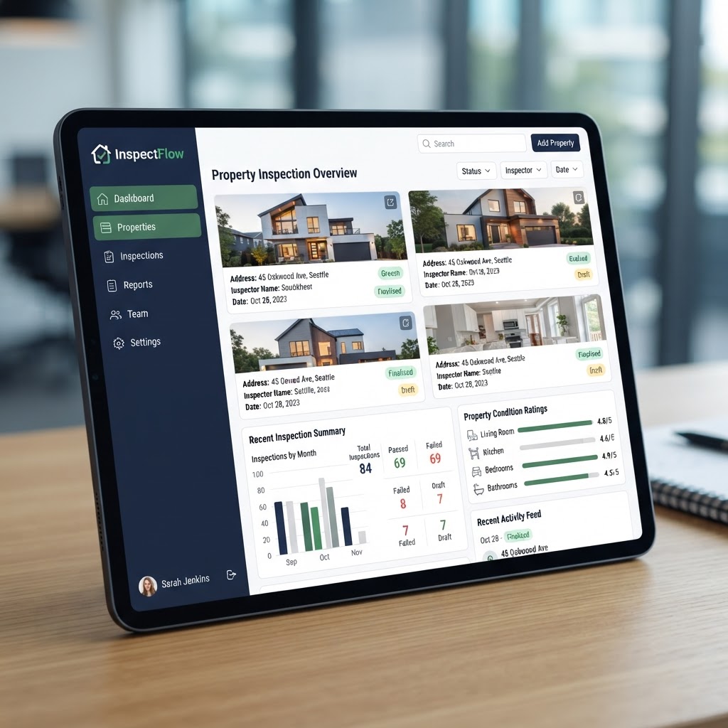 ConditionVault dashboard showing property inspections and condition reports