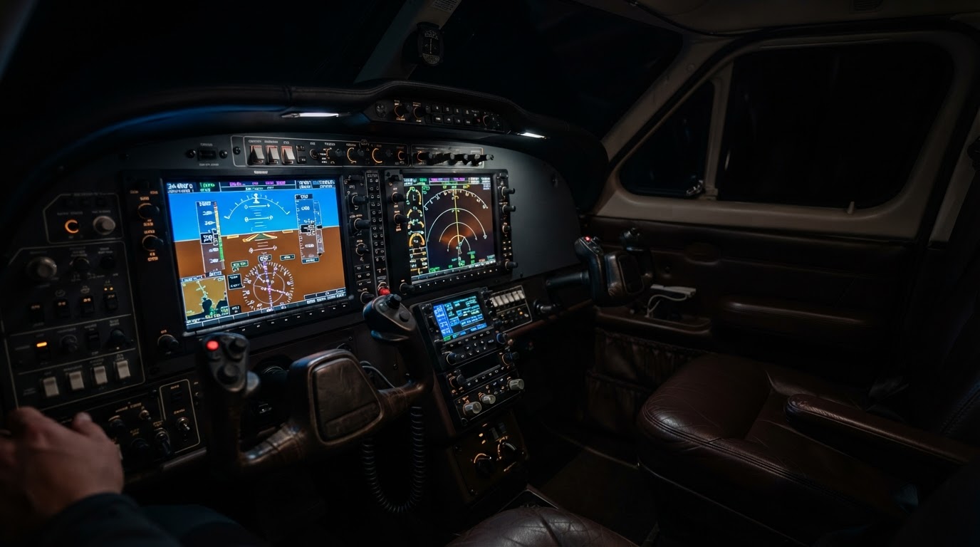 Beechcraft cockpit instruments