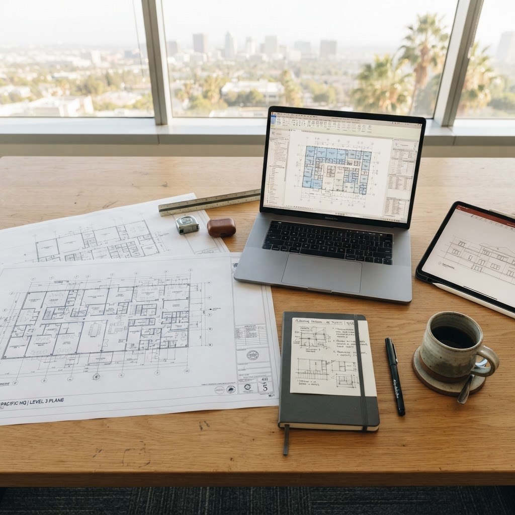 Project planning workspace where BlueLine Integrator coordinates technology requirements