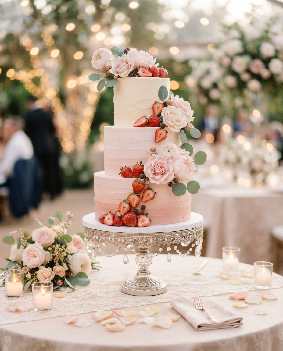 Three tiers of bridal bliss