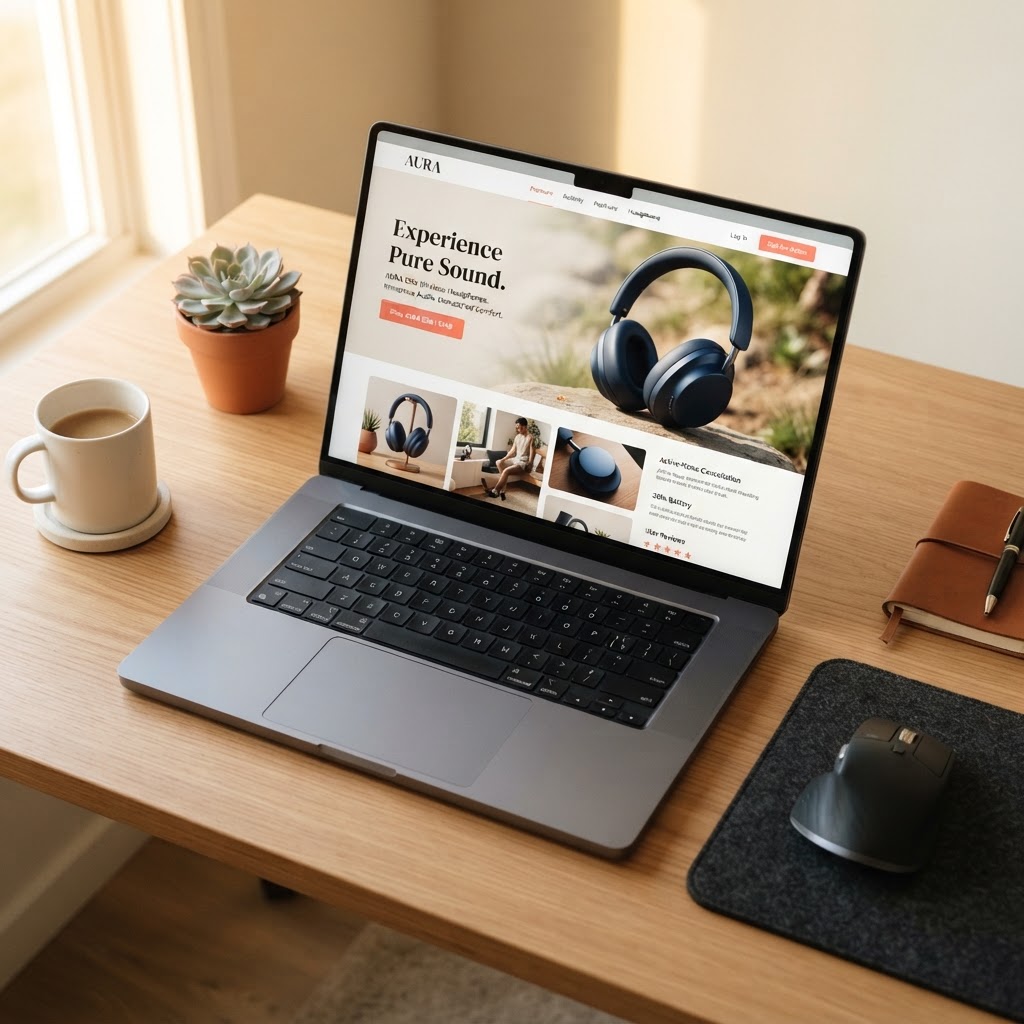 AI-generated landing page 1