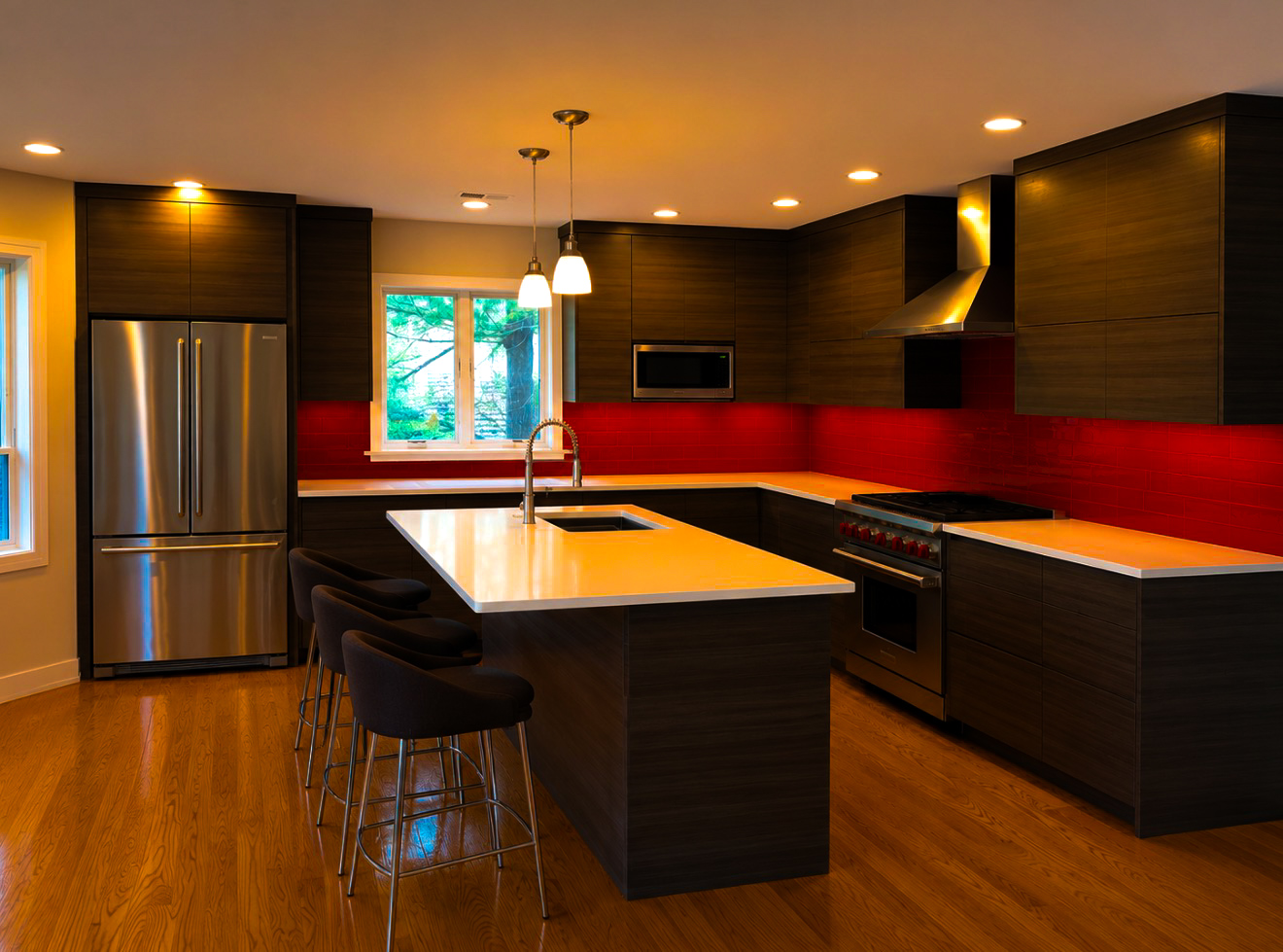 Custom luxury kitchen cabinetry by Exclusive Wood Art
