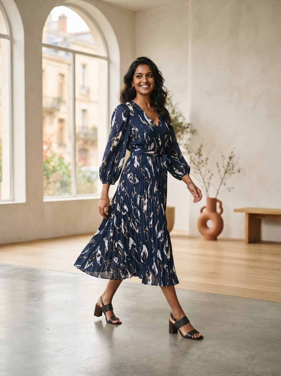Indigo Block-Print Heritage Kurti