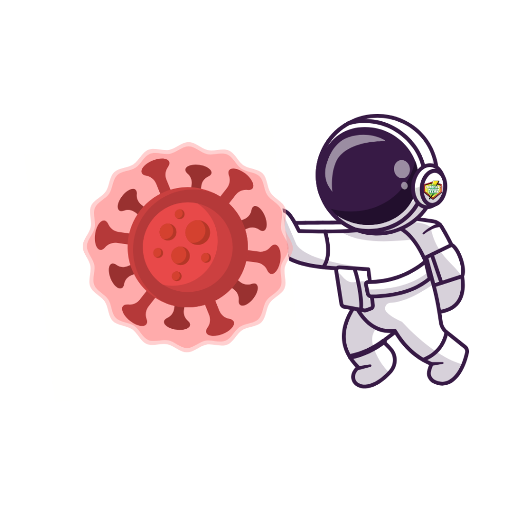 Astro the Transplant Teenz mascot - holdingCard