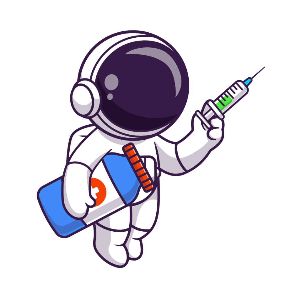 Astro the Transplant Teenz mascot - medical