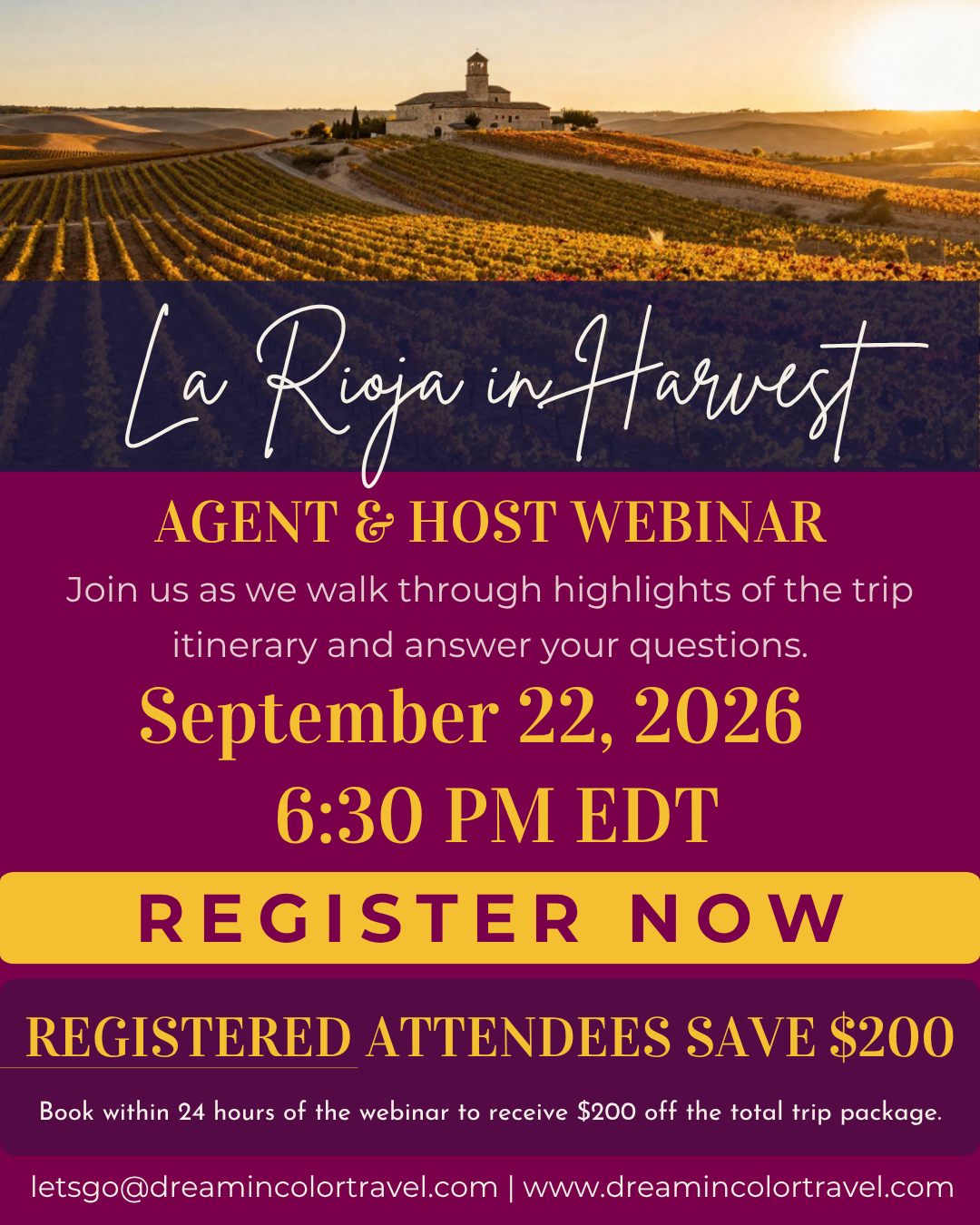 La Rioja in Harvest — Agent & Host Webinar