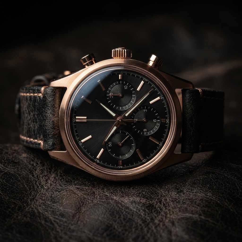 Montre Chronographe Rose Gold