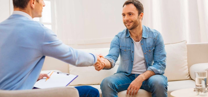 Men's Recovery Counseling — serene nature imagery representing healing and restoration