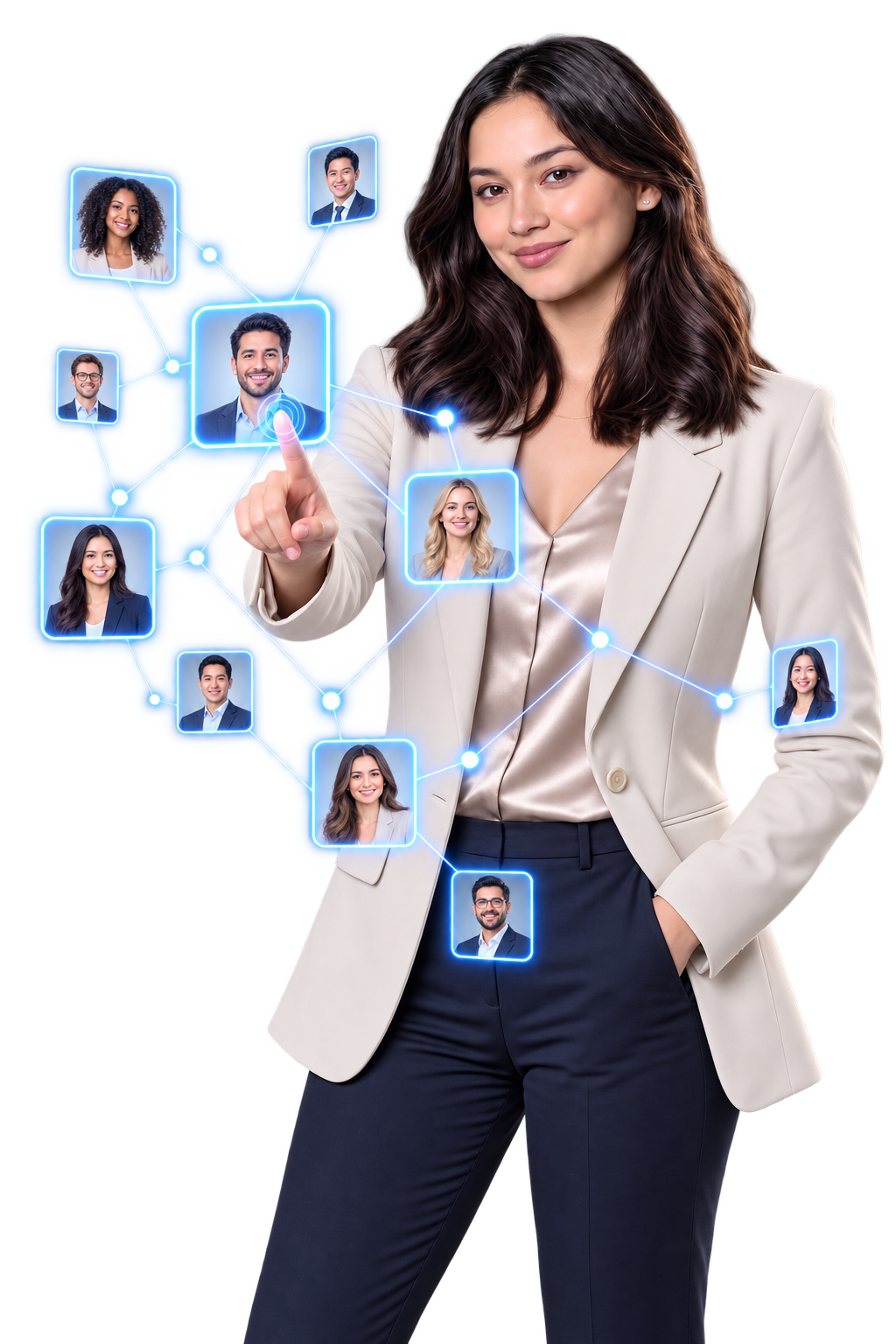 Technow specialist selecting candidate profiles from a curated pool of vetted professionals