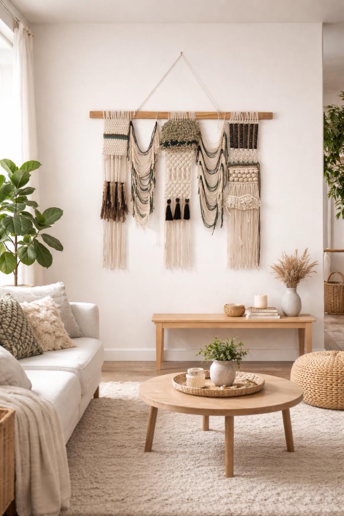 Macramé wall art
