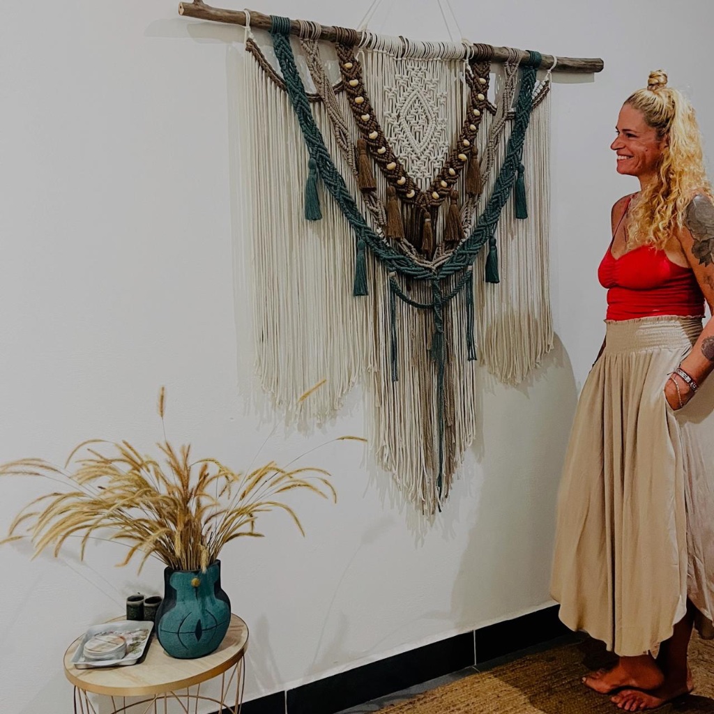Macramé wall art