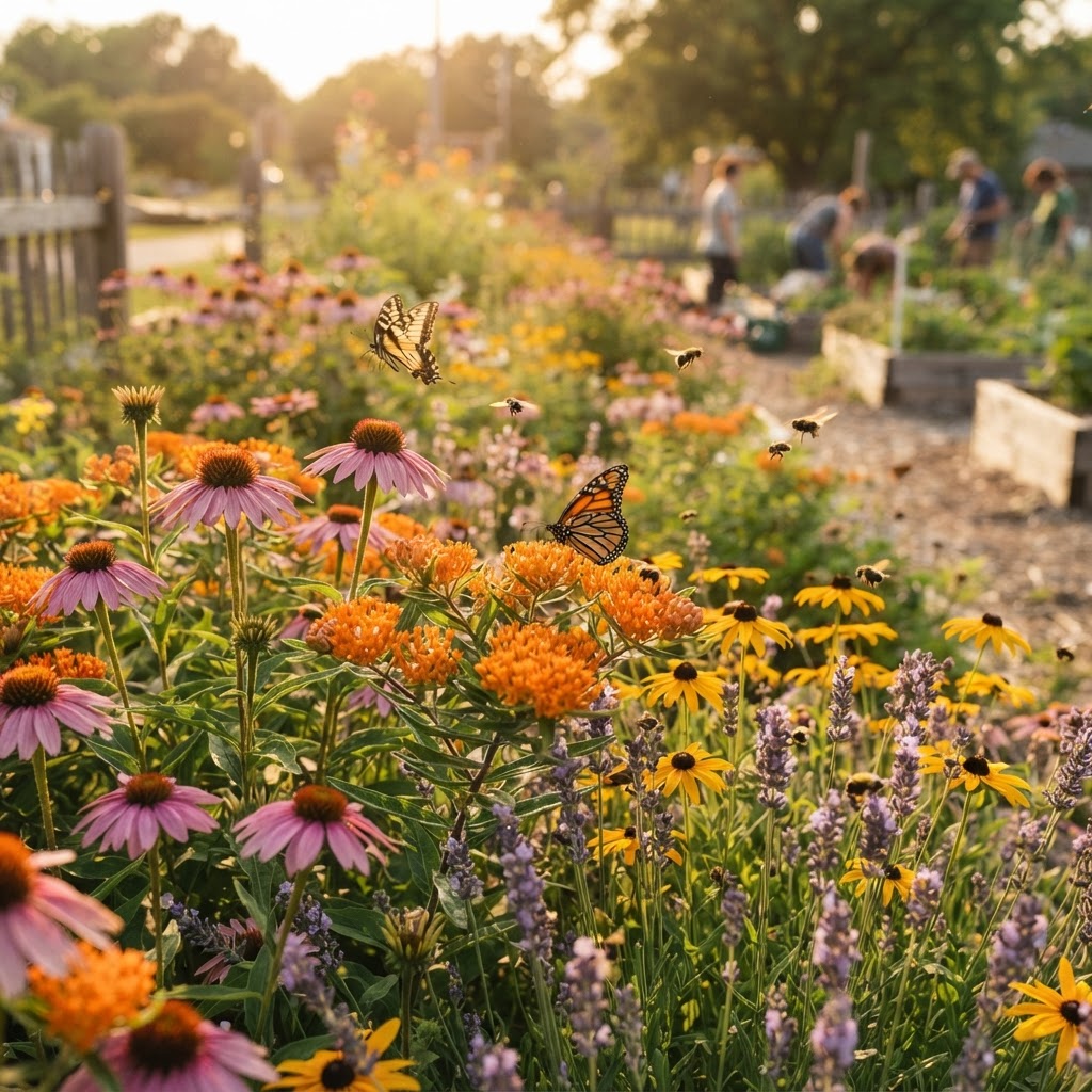 Creating a pollinator-friendly community garden