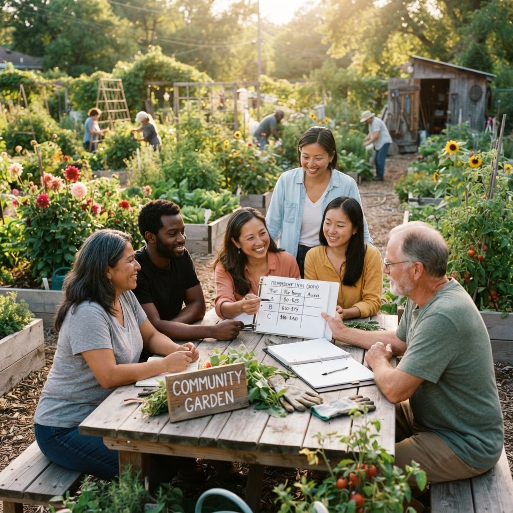 Establishing a Sliding-Scale Membership Fee Structure for Your Community Garden