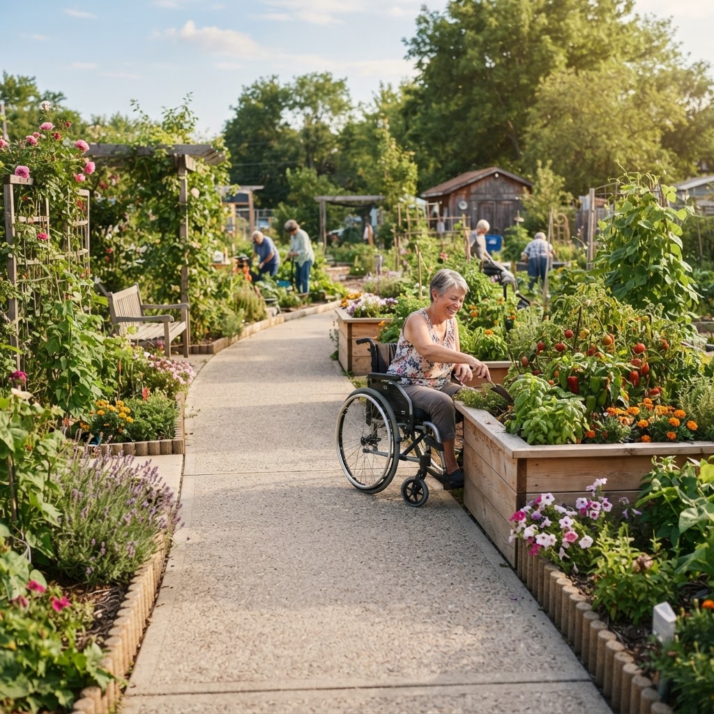 Design Strategies for Wheelchair Accessible Community Garden Paths