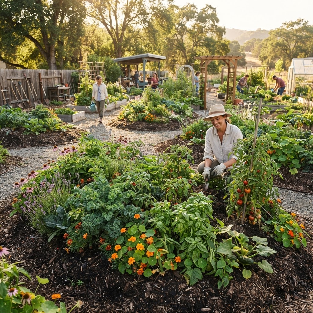 Integrating Hugelkultur Principles into Permanent Community Garden Mounds