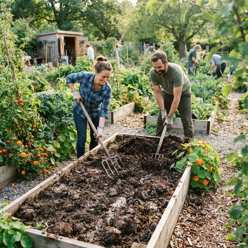 Managing Anaerobic Conditions in Poorly Drained Community Garden Soil