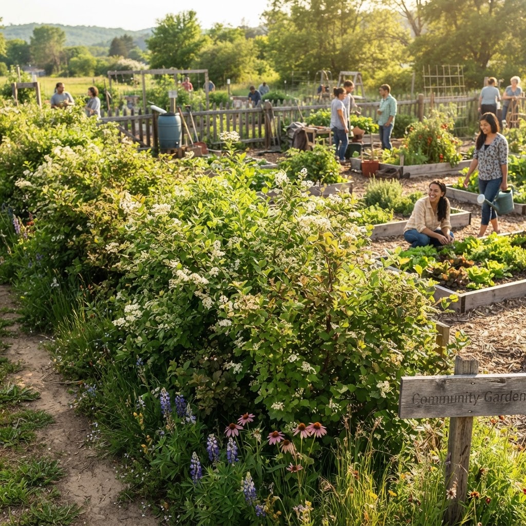 Best Native Shrubs for Community Garden Windbreaks
