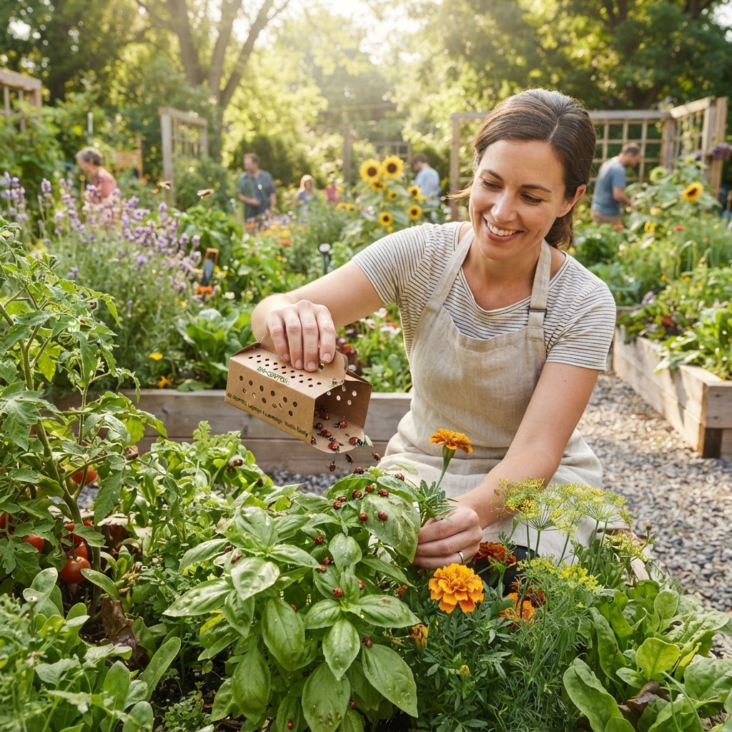 Biological Control: Releasing Ladybugs and Lacewings Safely