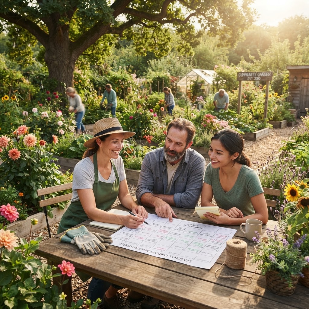 Developing a Long-Term Landscape Maintenance Schedule for Common Garden Areas