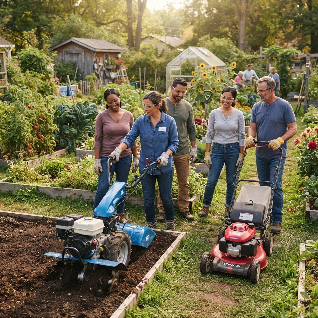 Safe Operation and Training for Power Tillers and Mowers