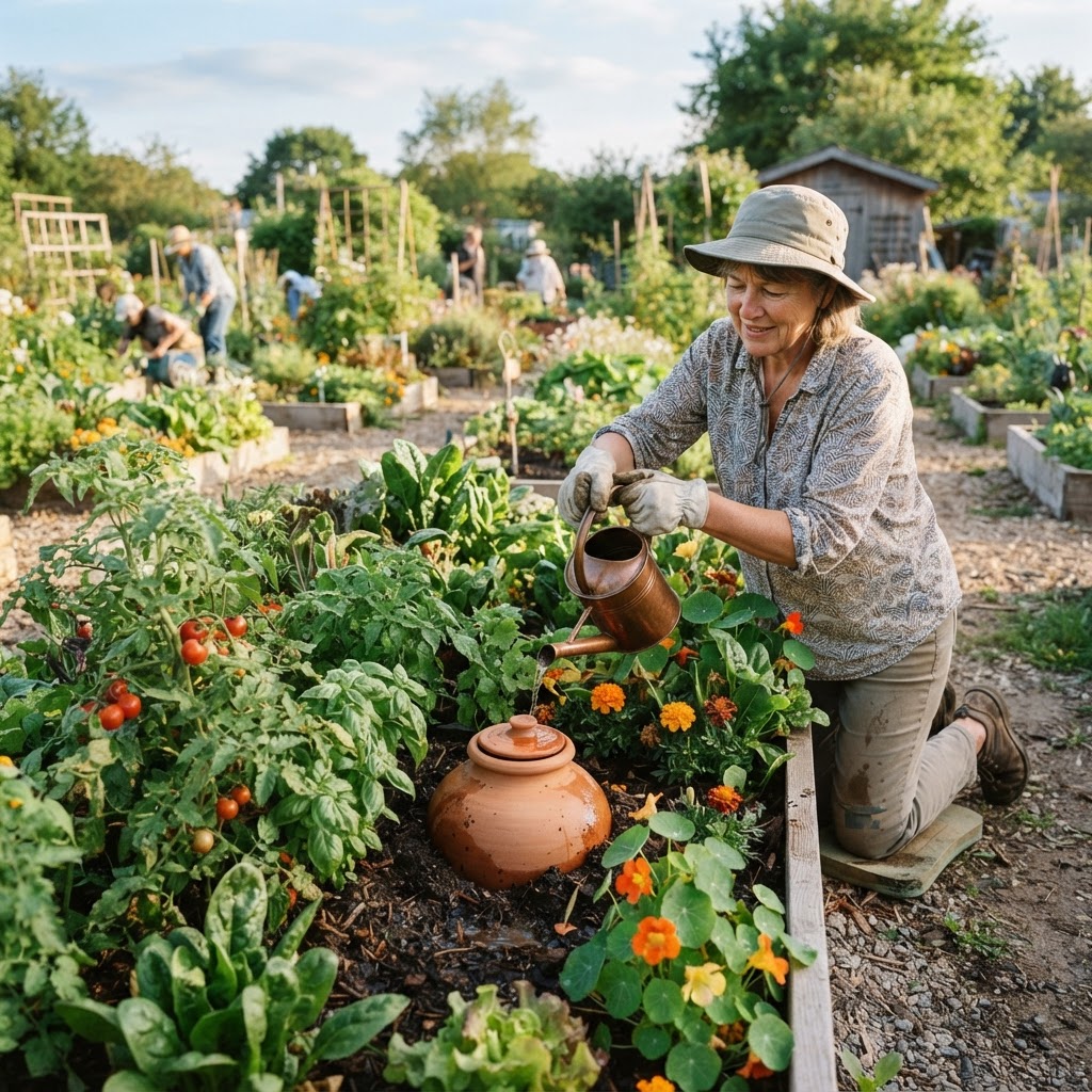 Using Olla Pots for Low-Tech Irrigation in Individual Plots
