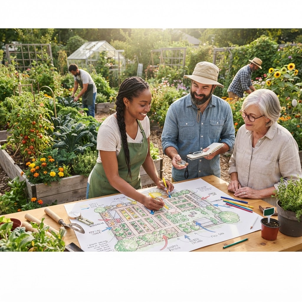 Creating a Communal Map for Sun Exposure and Microclimates
