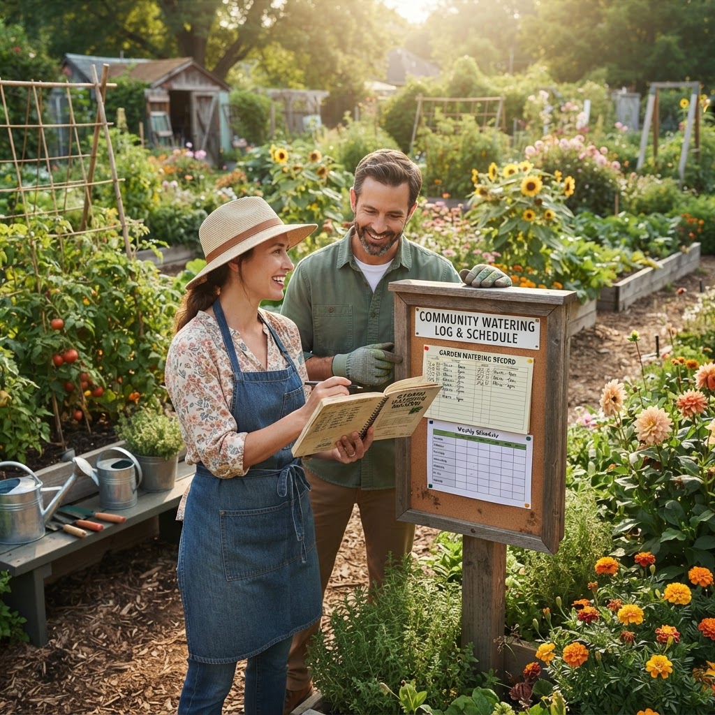 Implementing a Communal Watering Log and Schedule for Your Community Garden