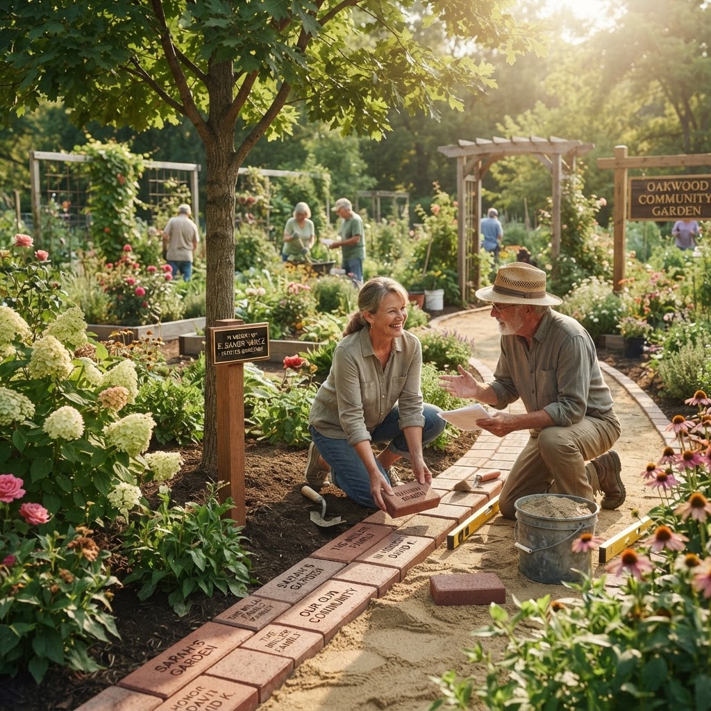 Developing a 'Tribute Tree' or 'Brick' Fundraising Program for Your Community Garden