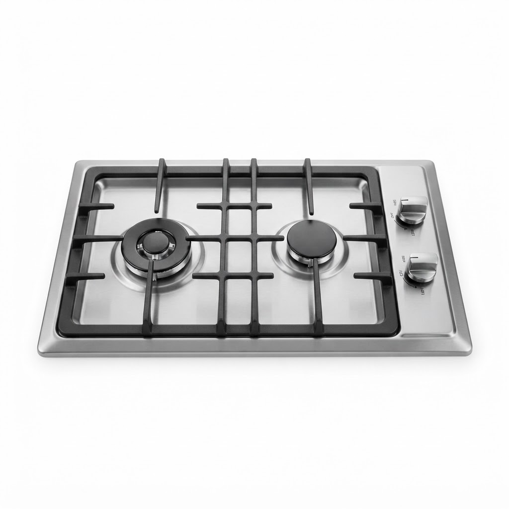 Auto Gas Stove Two Burner (Silver)