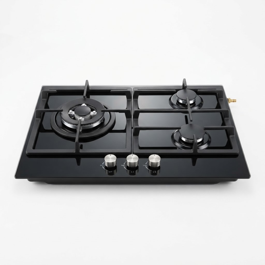 Auto Glass Gas Stove Three Burner