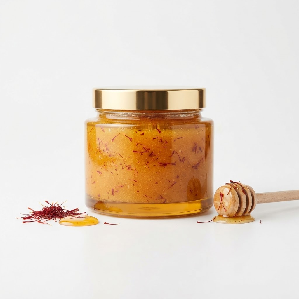 Premium Honey & Saffron Scrub