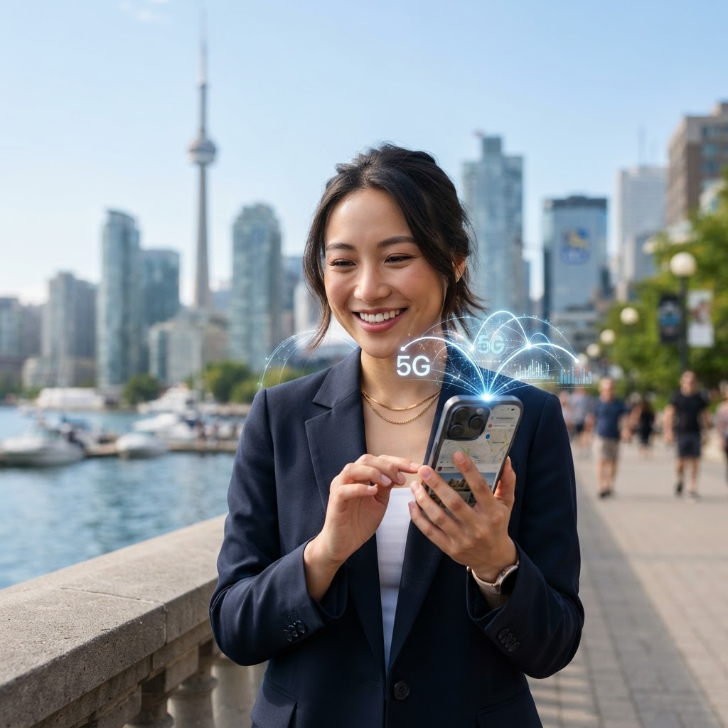 Young professional using mobile