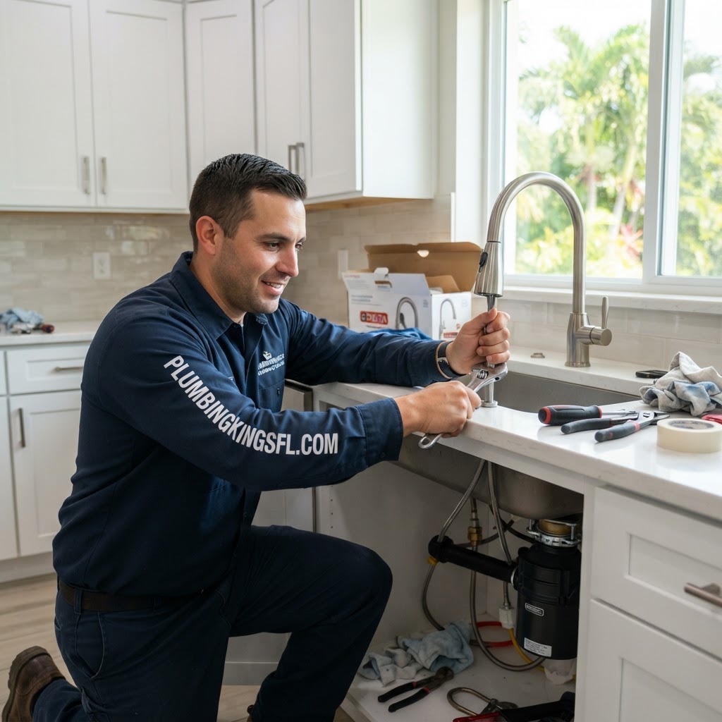 Licensed plumber from Plumbing Kings FL serving Weston, Florida