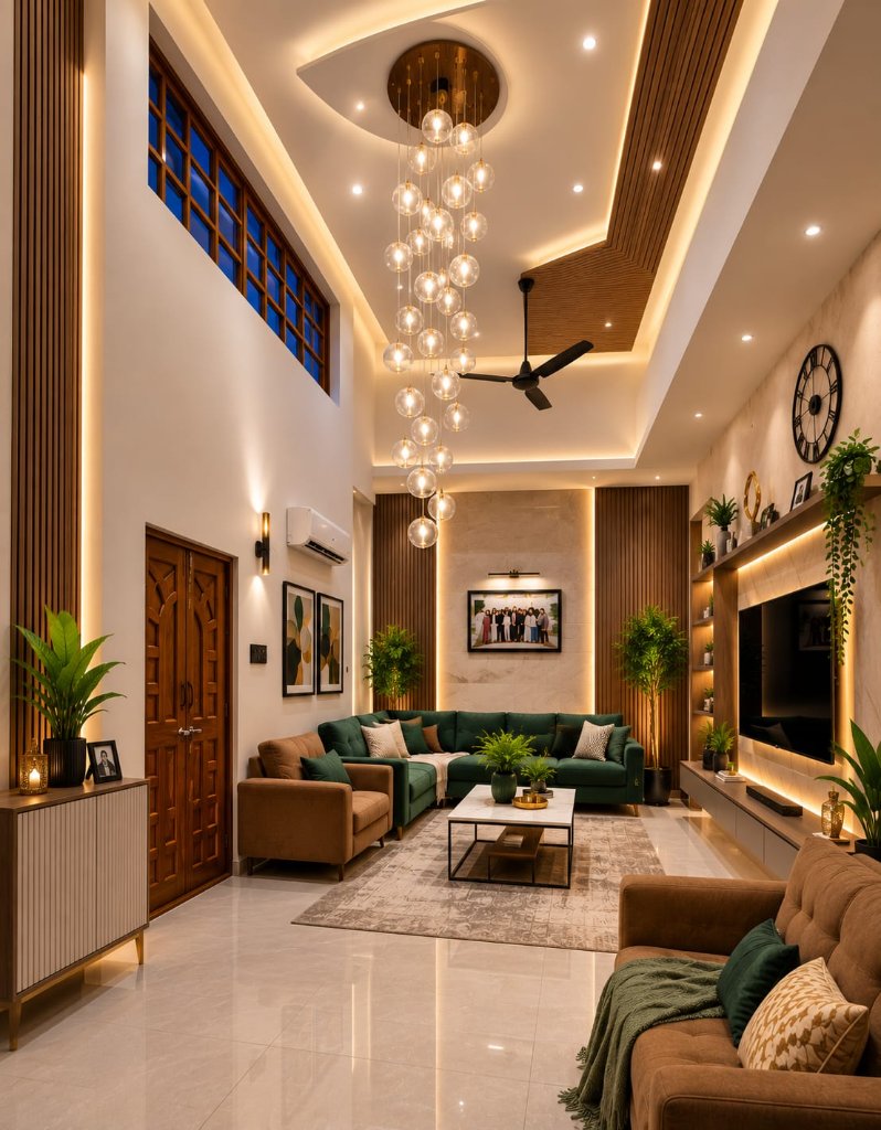 Double-Height Living Room