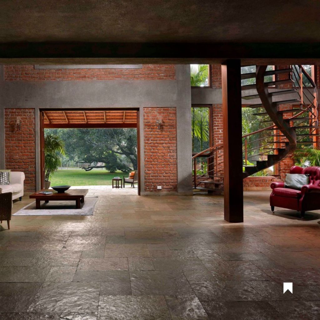 Garden-View Living Space