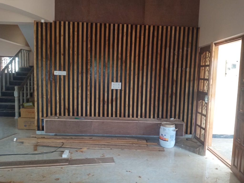 Feature Wall in Progress