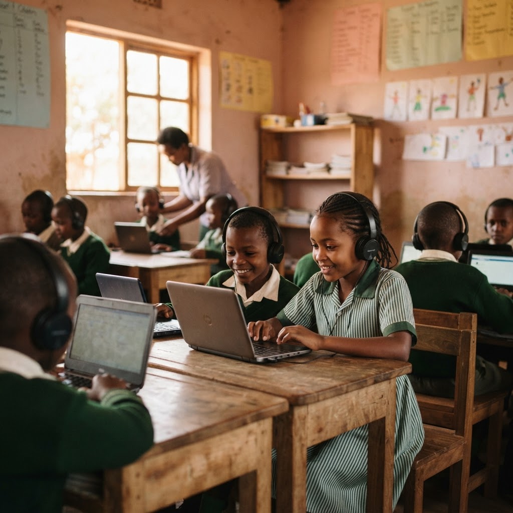 Children in a classroom