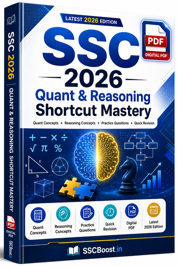 SSC 2026 Quant & Reasoning Shortcut Mastery eBook — Digital PDF by SSCBoost.in