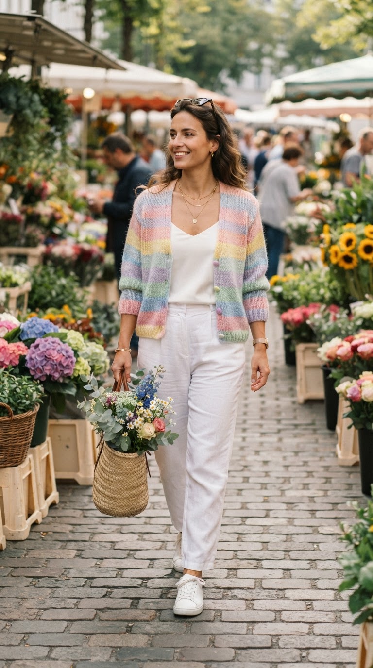 Pastel Rainbow Cardigan