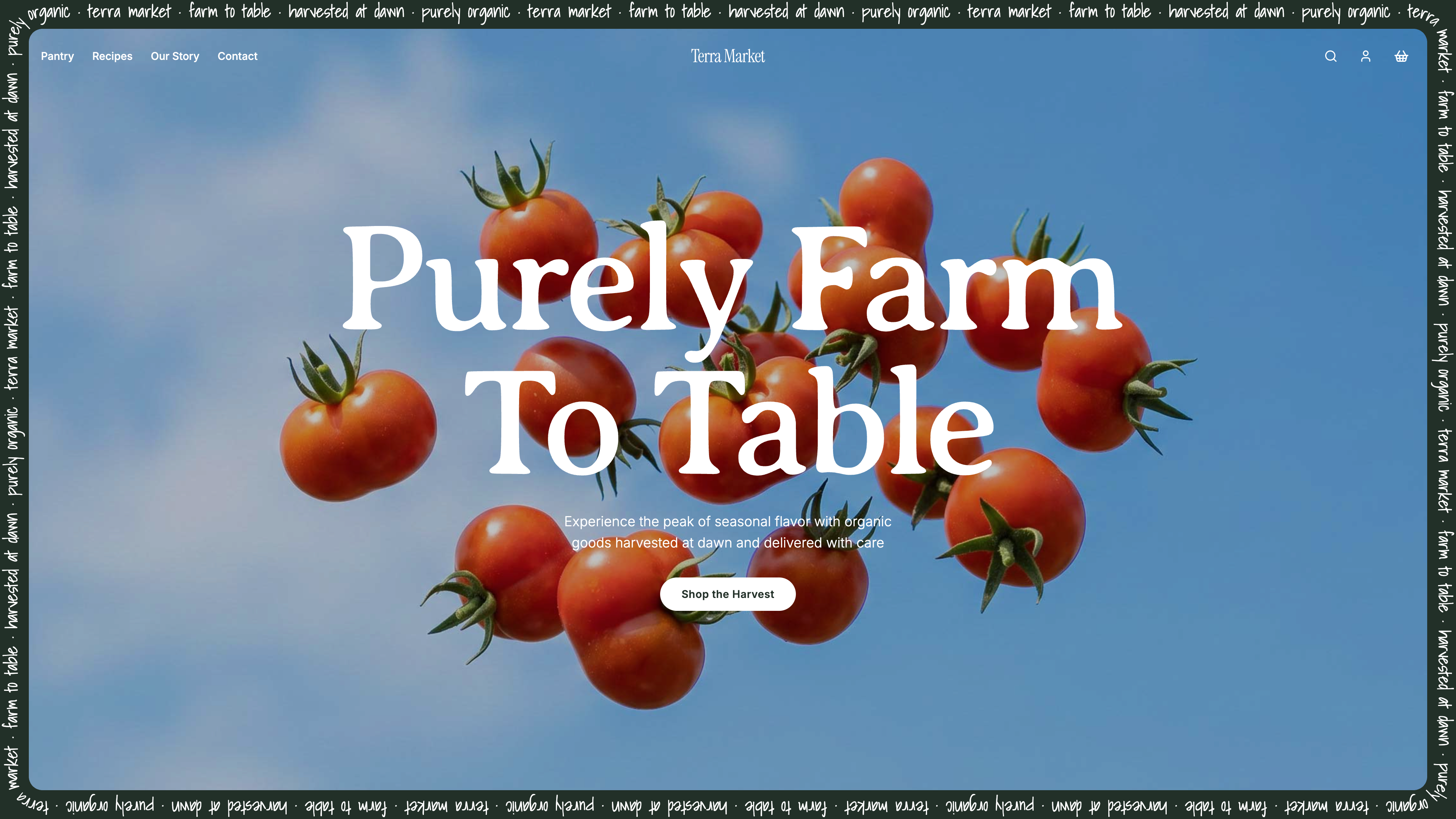 Organic Goods Store template preview