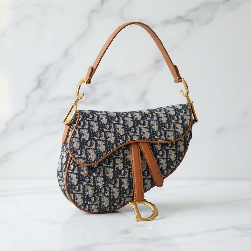 Dior Saddle bag in Oblique canvas, verified authentic