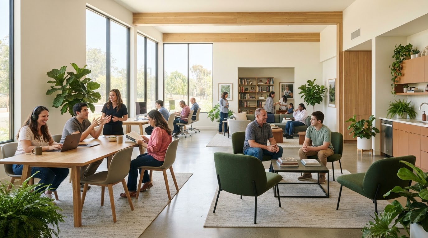 Modern Next Level Day Program facility interior with natural light